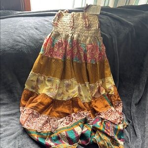 Bohemian Patchwork Maxi Dress